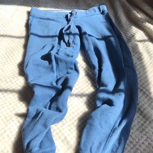 blue joggers